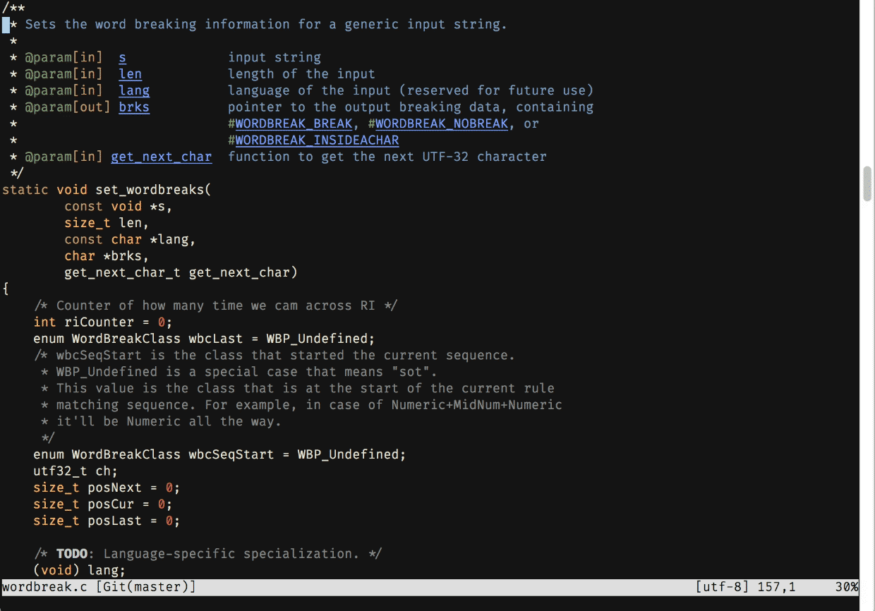 :Git blame 命令的效果 Fig15.3